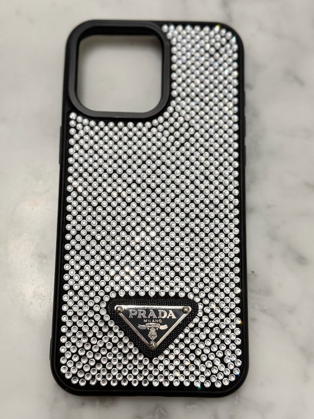 Prada Crystal Rhinestone iPhone 16 Pro Max Case - Picture 4 of 10